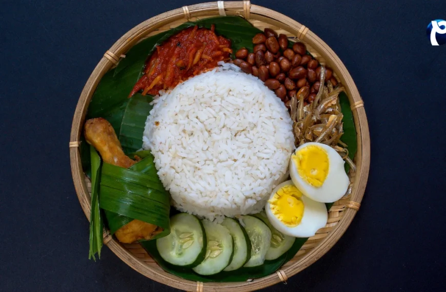 Nasi Lemak Malaysian Food