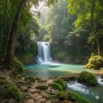 Lata Tembakah Waterfall