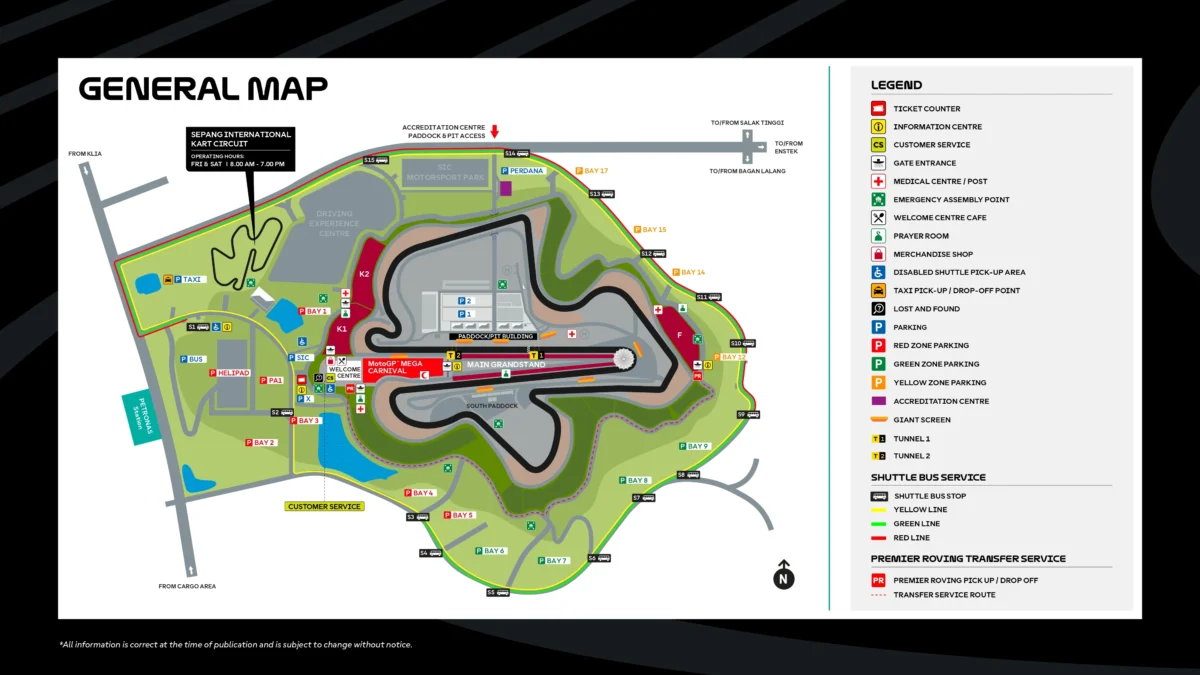 Sepang International Circuit Map