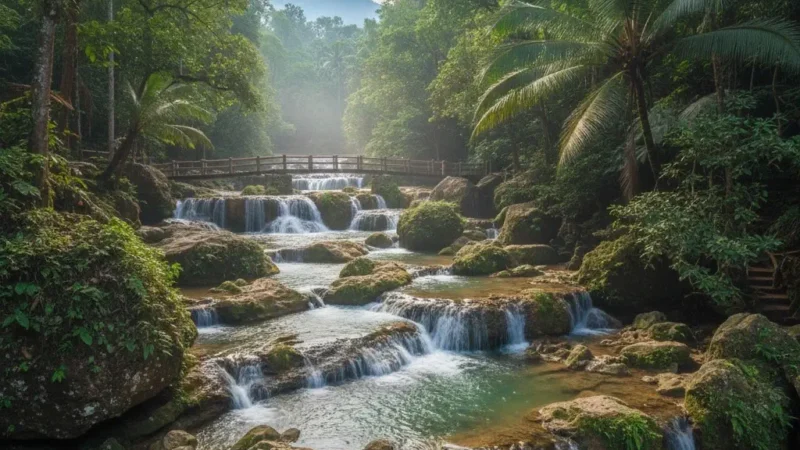 Telaga Tujuh (Seven Wells) Waterfall