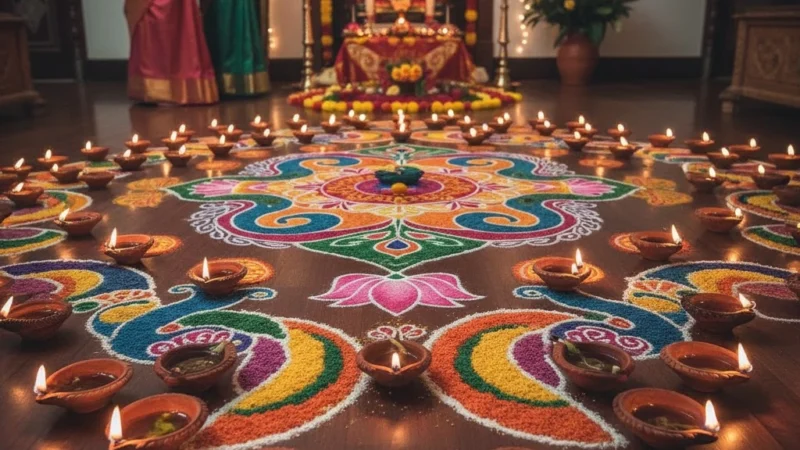 The Symbolism of Diyas and Rangoli in Malaysian Deepavali