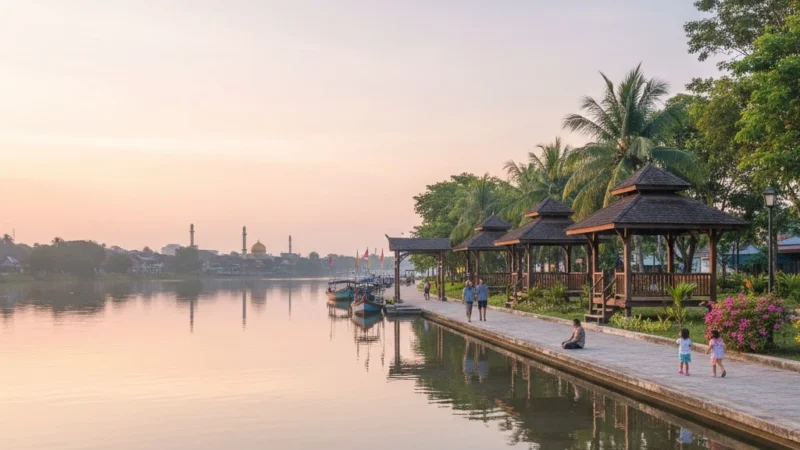 Discover the Tranquil Beauty of Pekan Riverside Promenade
