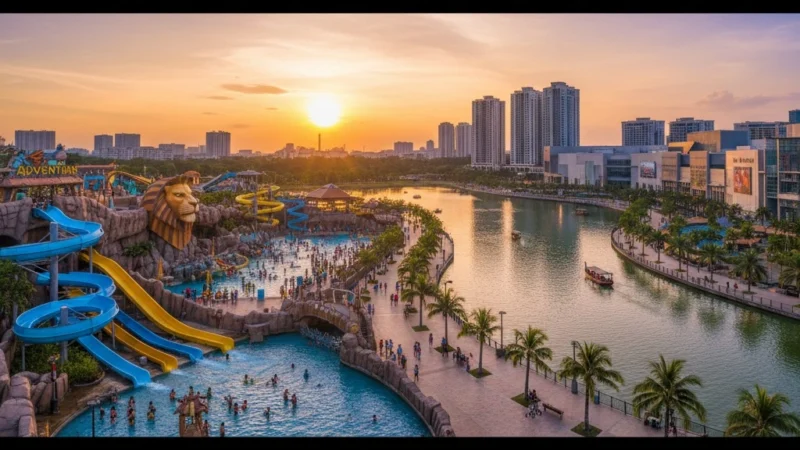 Discover the Vibrant Sunway Lagoon & Sunway City Lakeside Promenades in Bandar Sunway Selangor