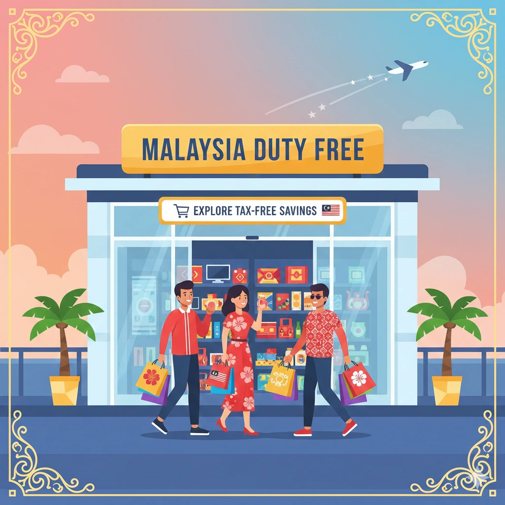 Malaysia duty-free shopping .