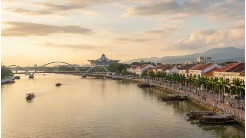 Kuching Waterfront (Waterfront Esplanade) Sarawak