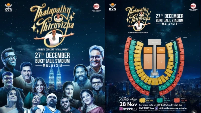 Thalapathy Thiruvizha Live in Malaysia: Tickets To Go on Sale from 28 November 2025