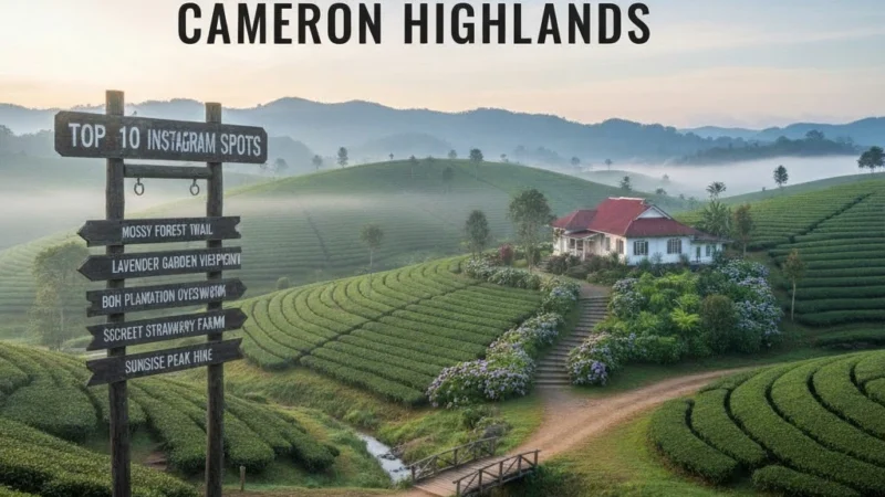 Top 10 Instagram Spot in Cameron Highlands