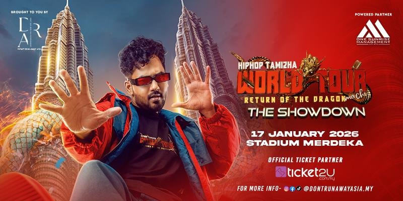 HipHop Tamizha Malaysia 2026 Tickets KL